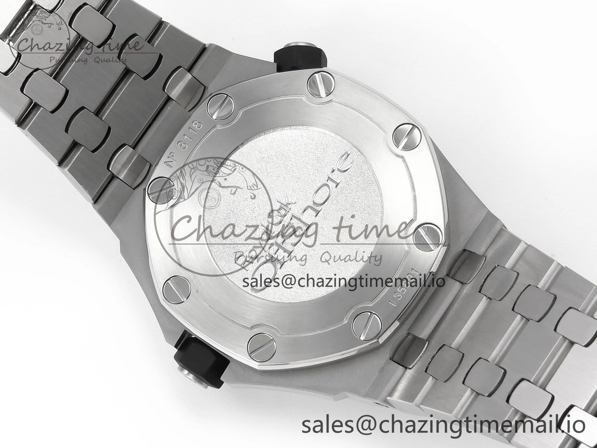 Royal Oak Offshore Diver 15703 APSF 1:1 Best Edition Black Dial on SS Bracelet SA3120 Super Clone