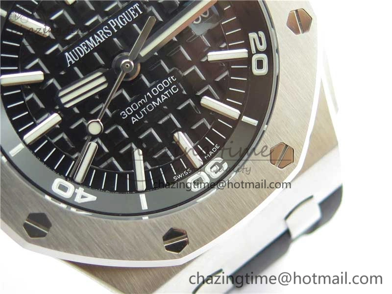 Royal Oak Offshore Diver 15703 JF 1:1 Best Edition on Rubber Strap A2824 V10