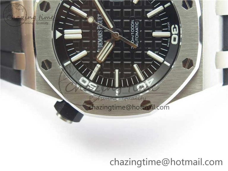Royal Oak Offshore Diver 15703 JF 1:1 Best Edition on Rubber Strap A2824 V10