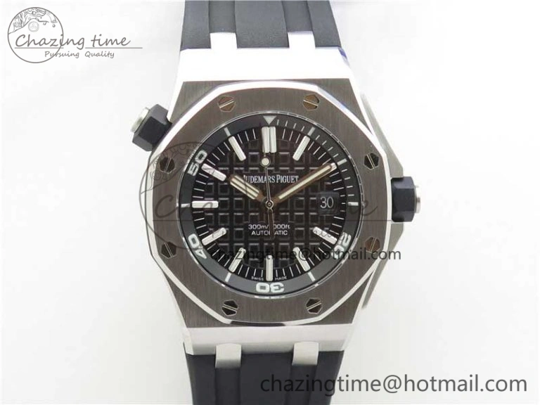 Royal Oak Offshore Diver 15703 JF 1:1 Best Edition on Rubber Strap A2824 V10