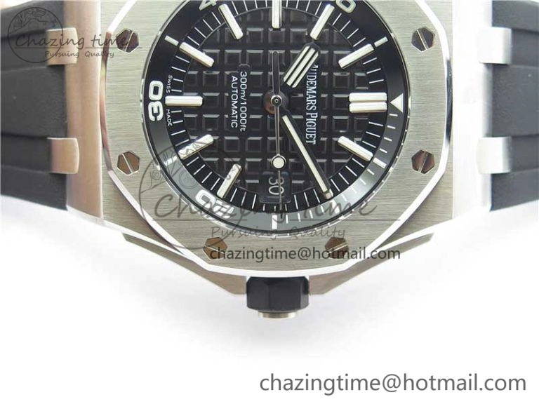 Royal Oak Offshore Diver 15703 JF 1:1 Best Edition on Rubber Strap A2824 V10