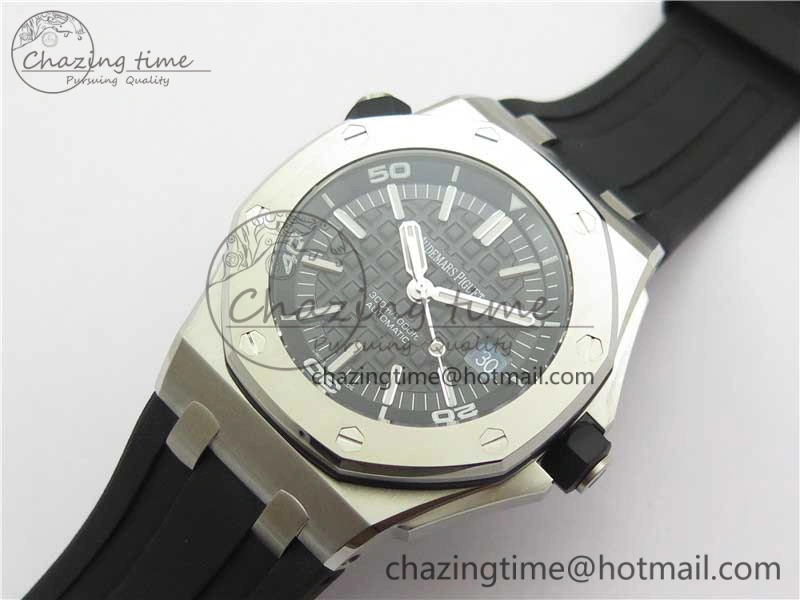 Royal Oak Offshore Diver 15703 JF 1:1 Best Edition on Rubber Strap A2824 V10