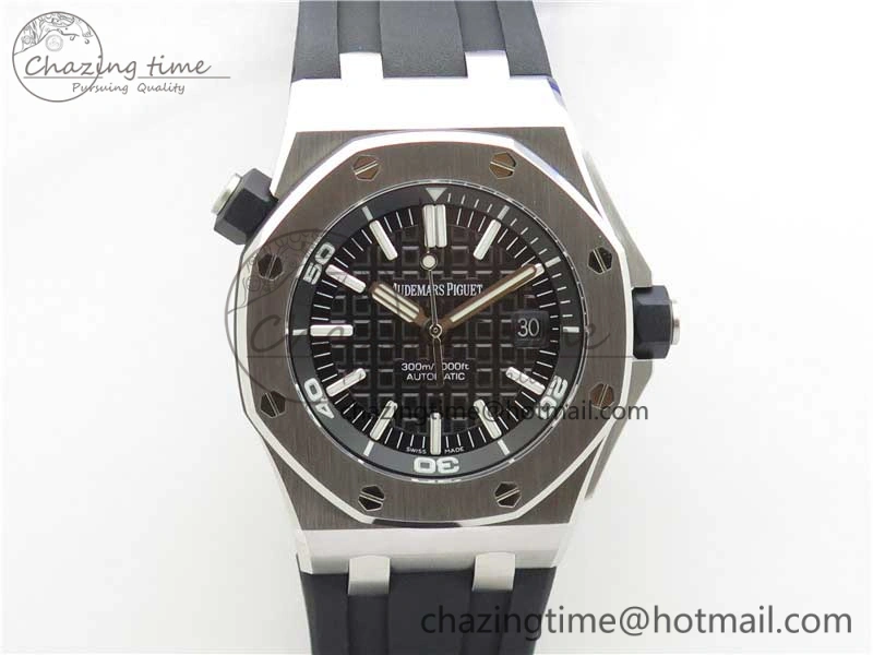 Royal Oak Offshore Diver 15703 JF 1:1 Best Edition on Rubber Strap A2824 V10