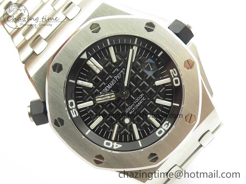 Royal Oak Offshore Diver 15703 JF 1:1 Best Edition on SS Bracelet A2824 V9.5