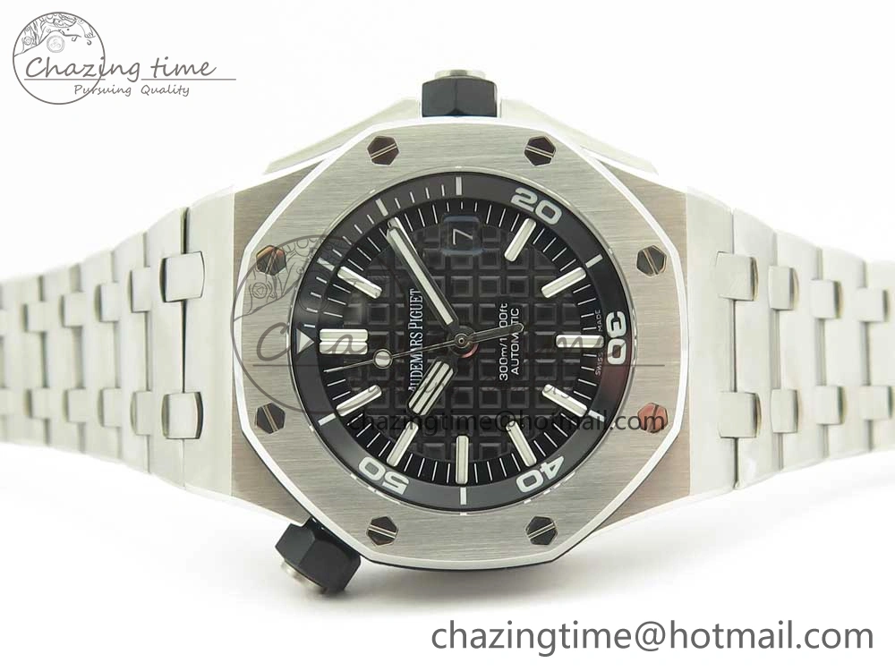 Royal Oak Offshore Diver 15703 JF 1:1 Best Edition on SS Bracelet A2824 V9.5