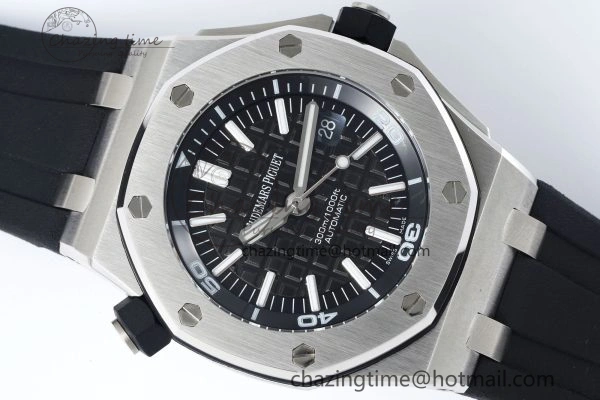 Royal Oak Offshore Diver 15703 RSF 1:1 Best Edition on Rubber Strap A2824