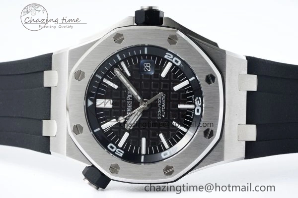 Royal Oak Offshore Diver 15703 RSF 1:1 Best Edition on Rubber Strap A2824