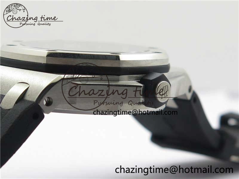 Royal Oak Offshore Diver 15703 ZF 1:1 Best Edition Black Dial on Black Rubber Strap A2824