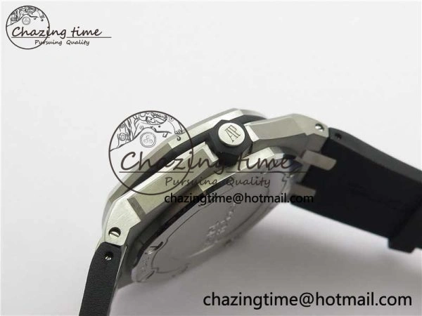 Royal Oak Offshore Diver 15703 ZF 1:1 Best Edition Black Dial on Black Rubber Strap A2824