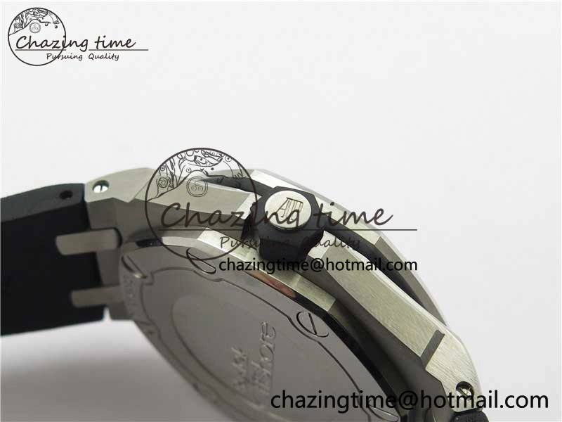 Royal Oak Offshore Diver 15703 ZF 1:1 Best Edition Black Dial on Black Rubber Strap A2824