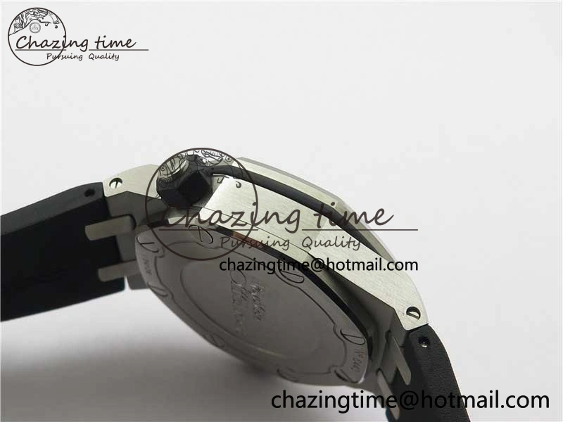 Royal Oak Offshore Diver 15703 ZF 1:1 Best Edition Black Dial on Black Rubber Strap A2824