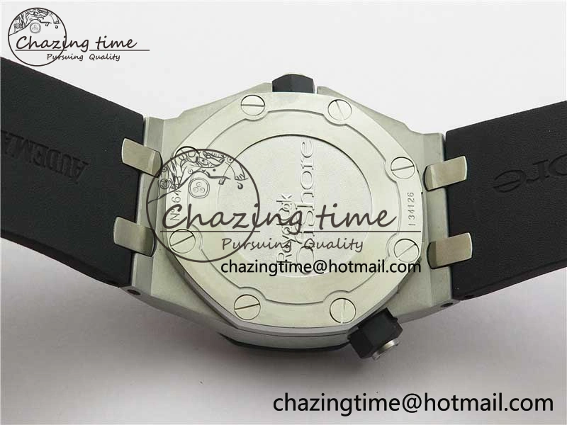 Royal Oak Offshore Diver 15703 ZF 1:1 Best Edition Black Dial on Black Rubber Strap A2824