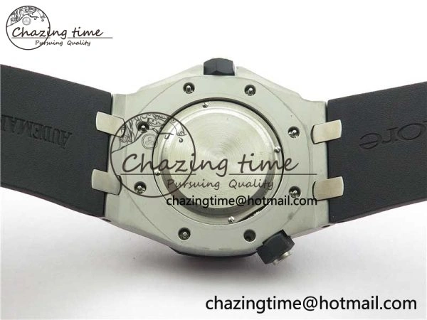 Royal Oak Offshore Diver 15703 ZF 1:1 Best Edition Black Dial on Black Rubber Strap A2824