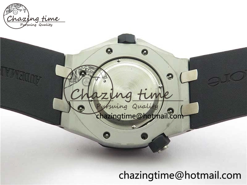 Royal Oak Offshore Diver 15703 ZF 1:1 Best Edition Black Dial on Black Rubber Strap A2824