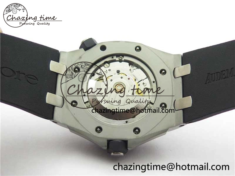 Royal Oak Offshore Diver 15703 ZF 1:1 Best Edition Black Dial on Black Rubber Strap A2824