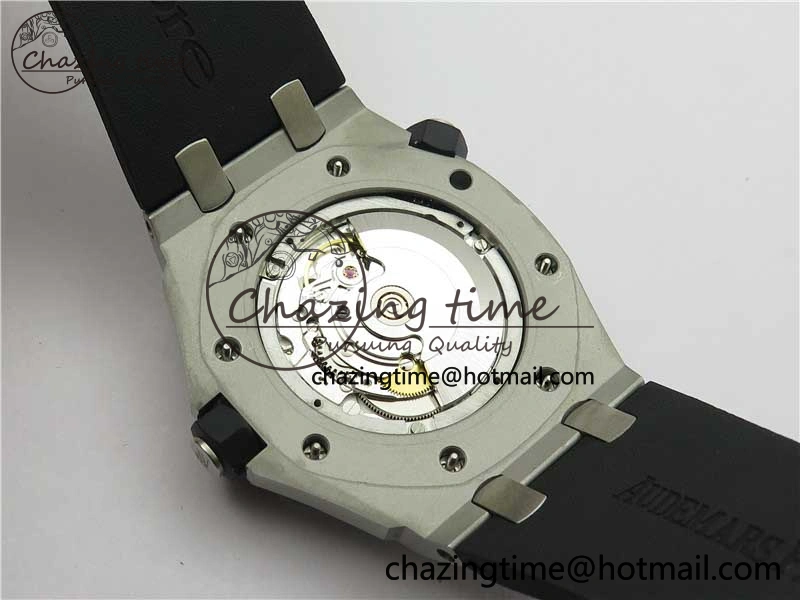 Royal Oak Offshore Diver 15703 ZF 1:1 Best Edition Black Dial on Black Rubber Strap A2824