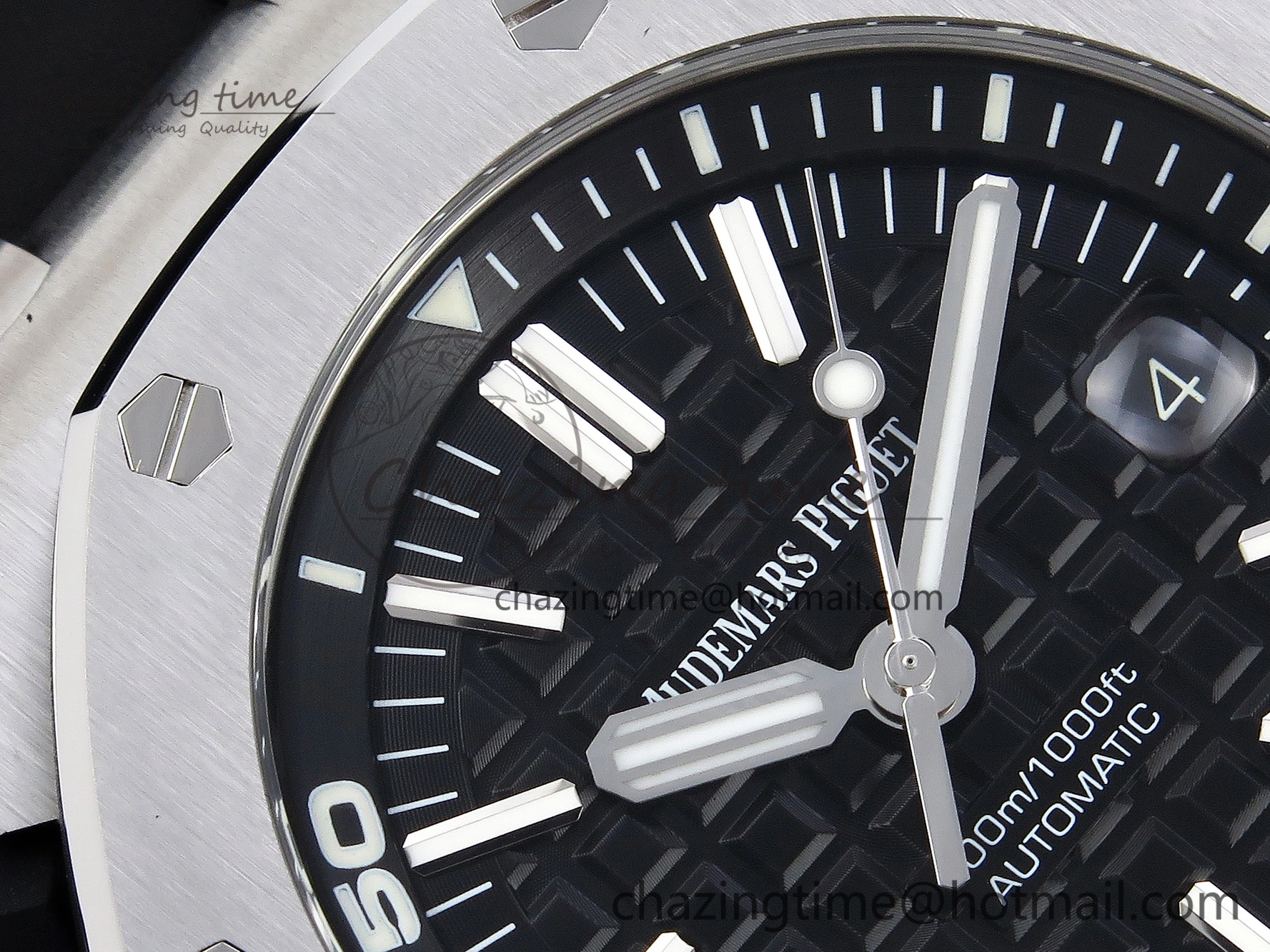 Royal Oak Offshore Diver 15703 ZF 1:1 Best Edition Black Dial on Black Rubber Strap SA3120 Super Clone V2