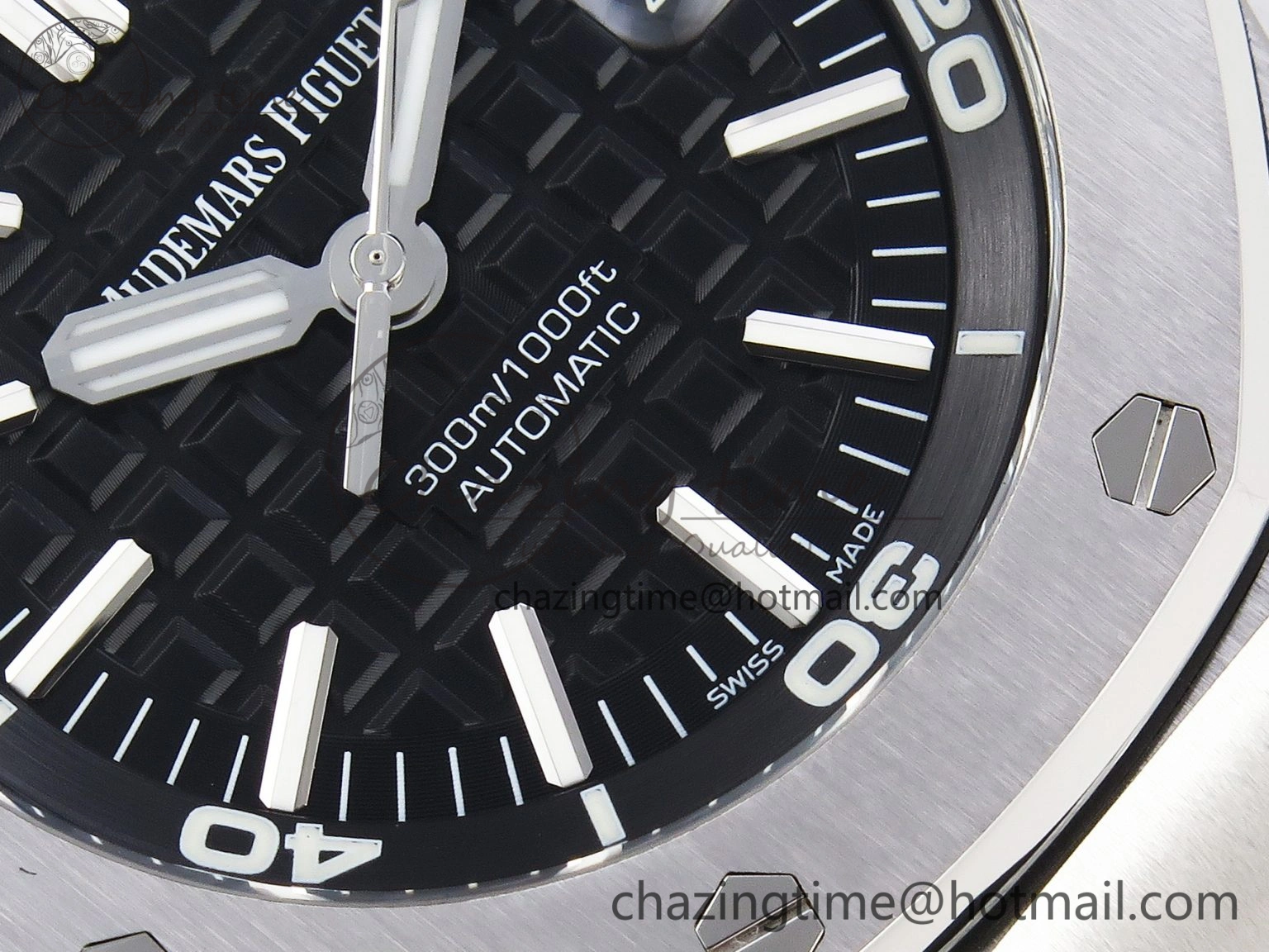 Royal Oak Offshore Diver 15703 ZF 1:1 Best Edition Black Dial on Black Rubber Strap SA3120 Super Clone V2