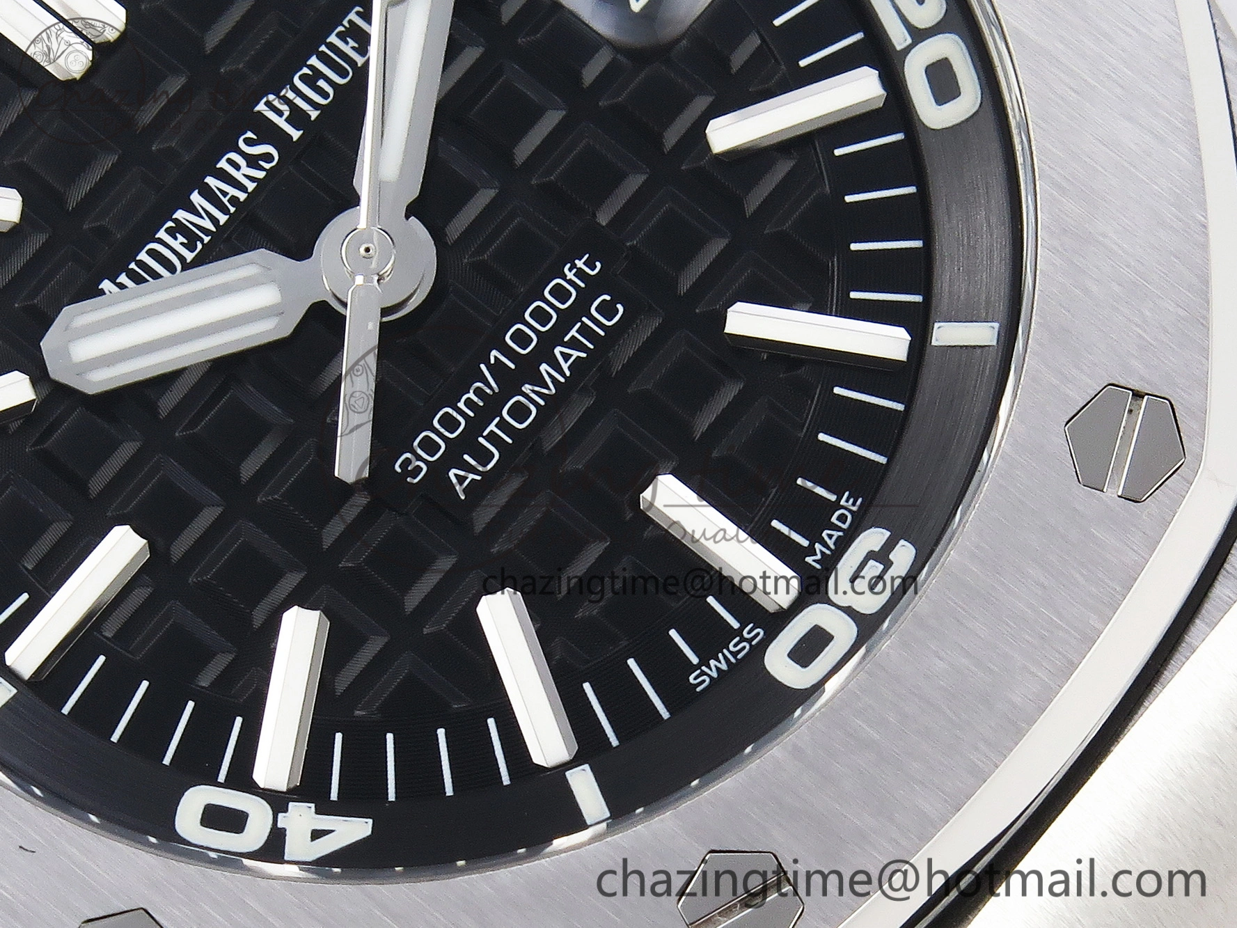 Royal Oak Offshore Diver 15703 ZF 1:1 Best Edition Black Dial on Black Rubber Strap SA3120 Super Clone V2