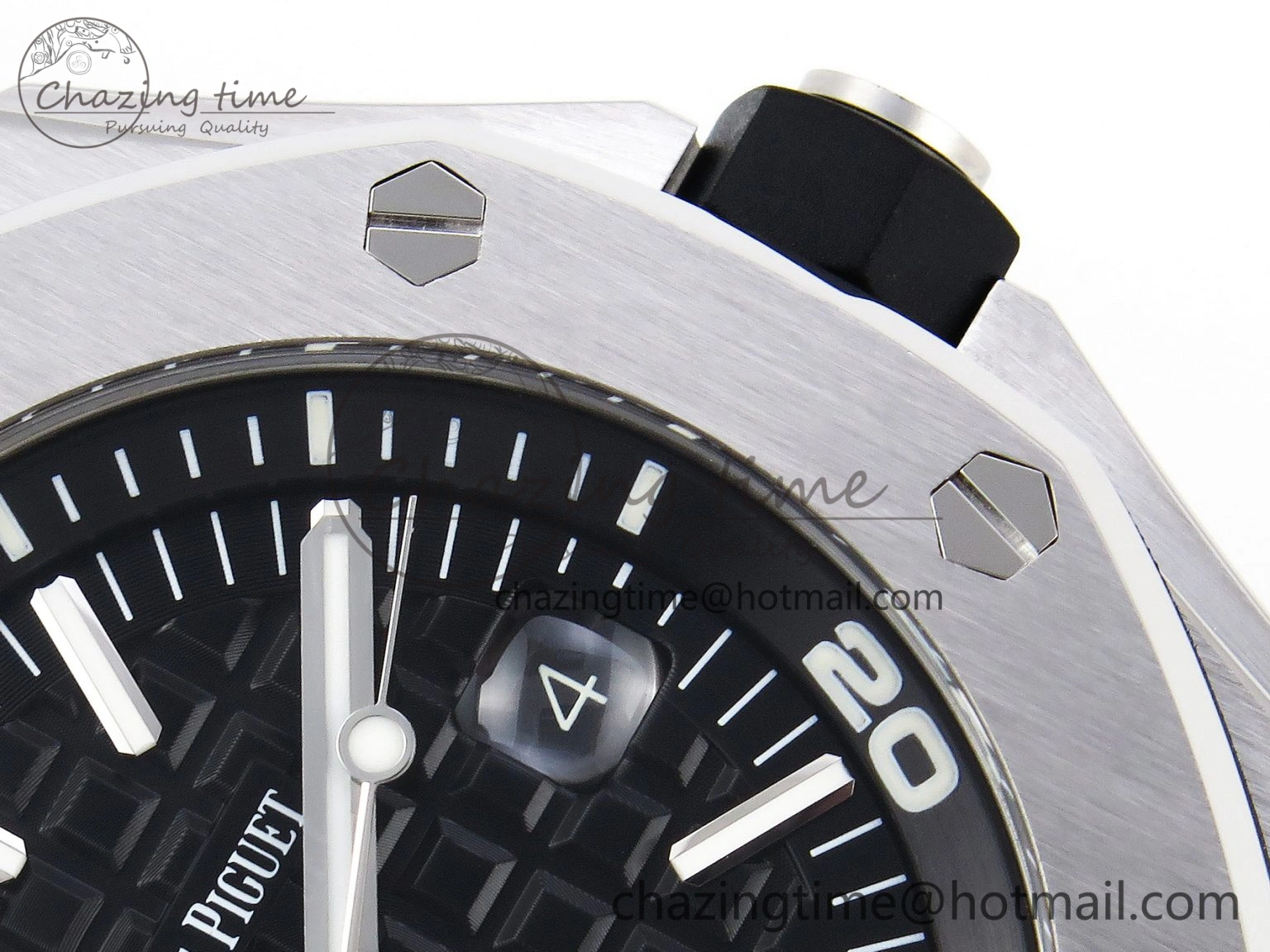 Royal Oak Offshore Diver 15703 ZF 1:1 Best Edition Black Dial on Black Rubber Strap SA3120 Super Clone V2