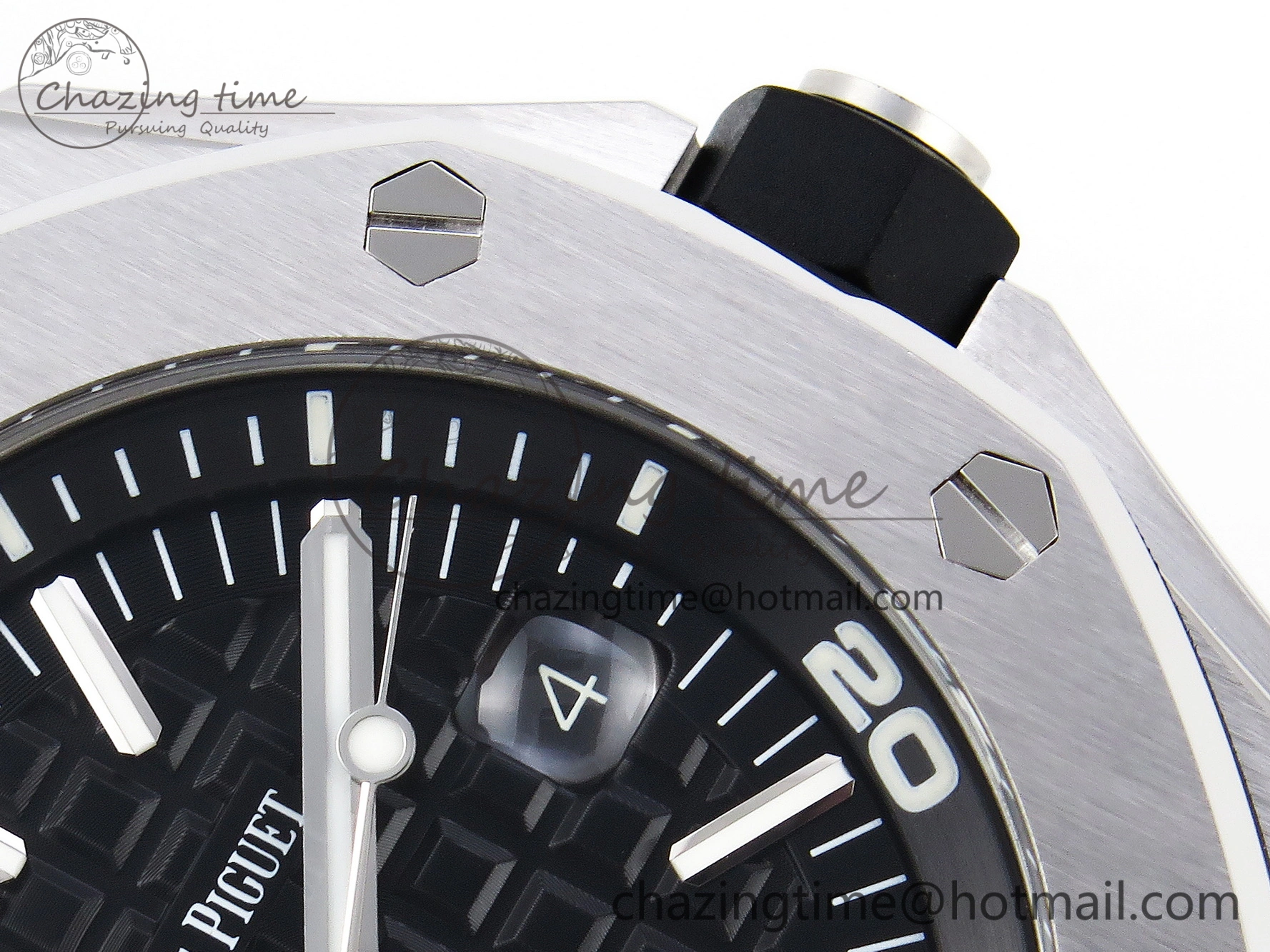 Royal Oak Offshore Diver 15703 ZF 1:1 Best Edition Black Dial on Black Rubber Strap SA3120 Super Clone V2