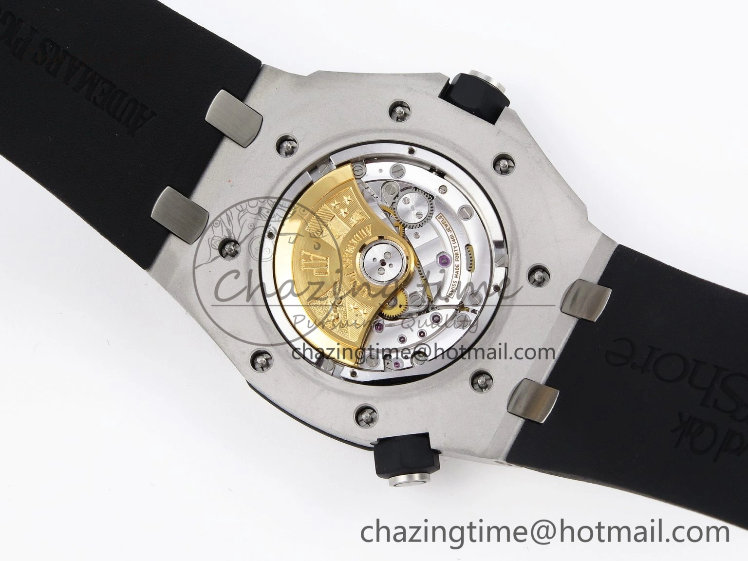 Royal Oak Offshore Diver 15703 ZF 1:1 Best Edition Black Dial on Black Rubber Strap SA3120 Super Clone V2