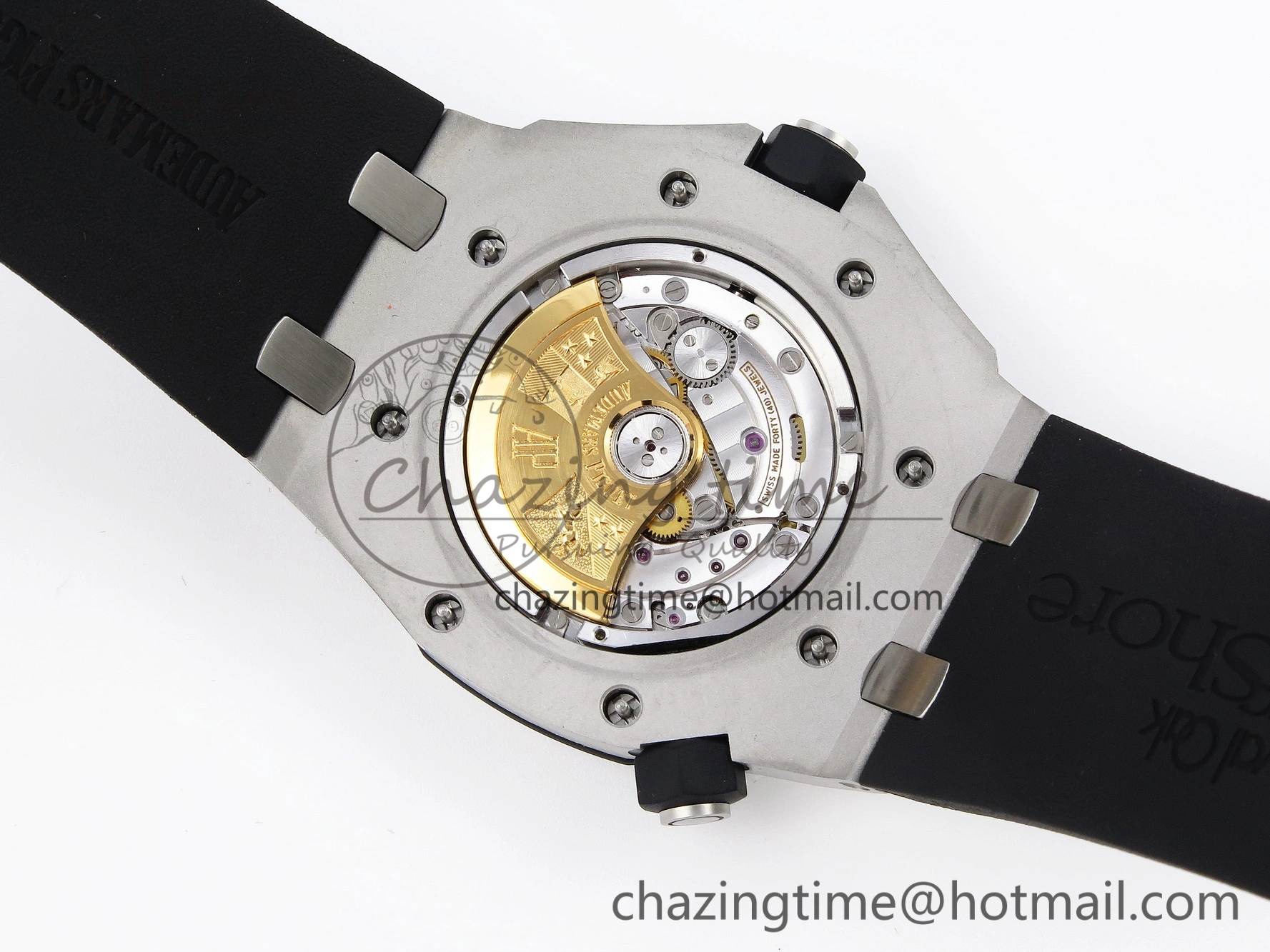 Royal Oak Offshore Diver 15703 ZF 1:1 Best Edition Black Dial on Black Rubber Strap SA3120 Super Clone V2