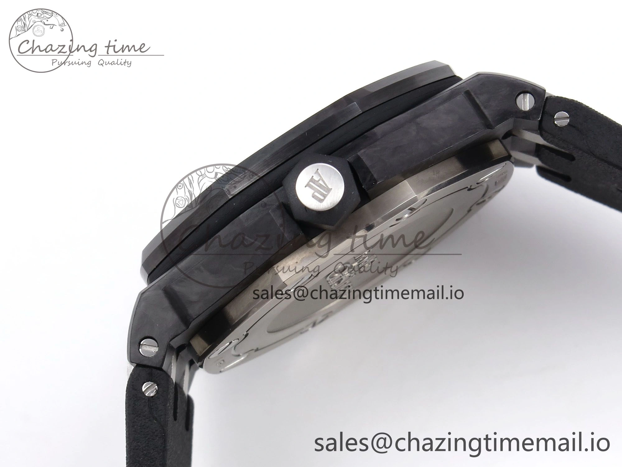 Royal Oak Offshore Diver 15706 Forged Carbon IPF Best Edition on Rubber Strap MIYOTA 9015