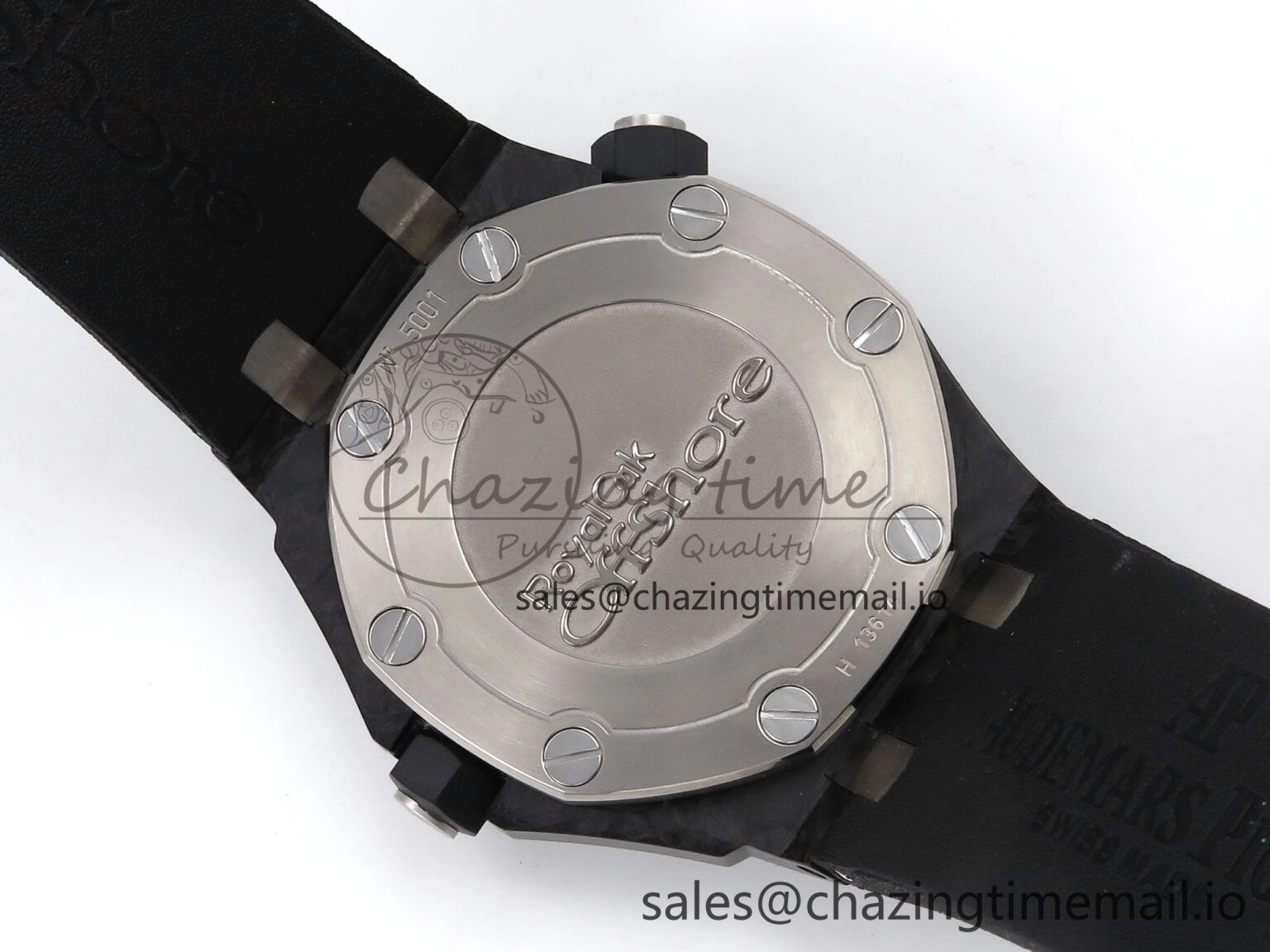 Royal Oak Offshore Diver 15706 Forged Carbon IPF Best Edition on Rubber Strap MIYOTA 9015