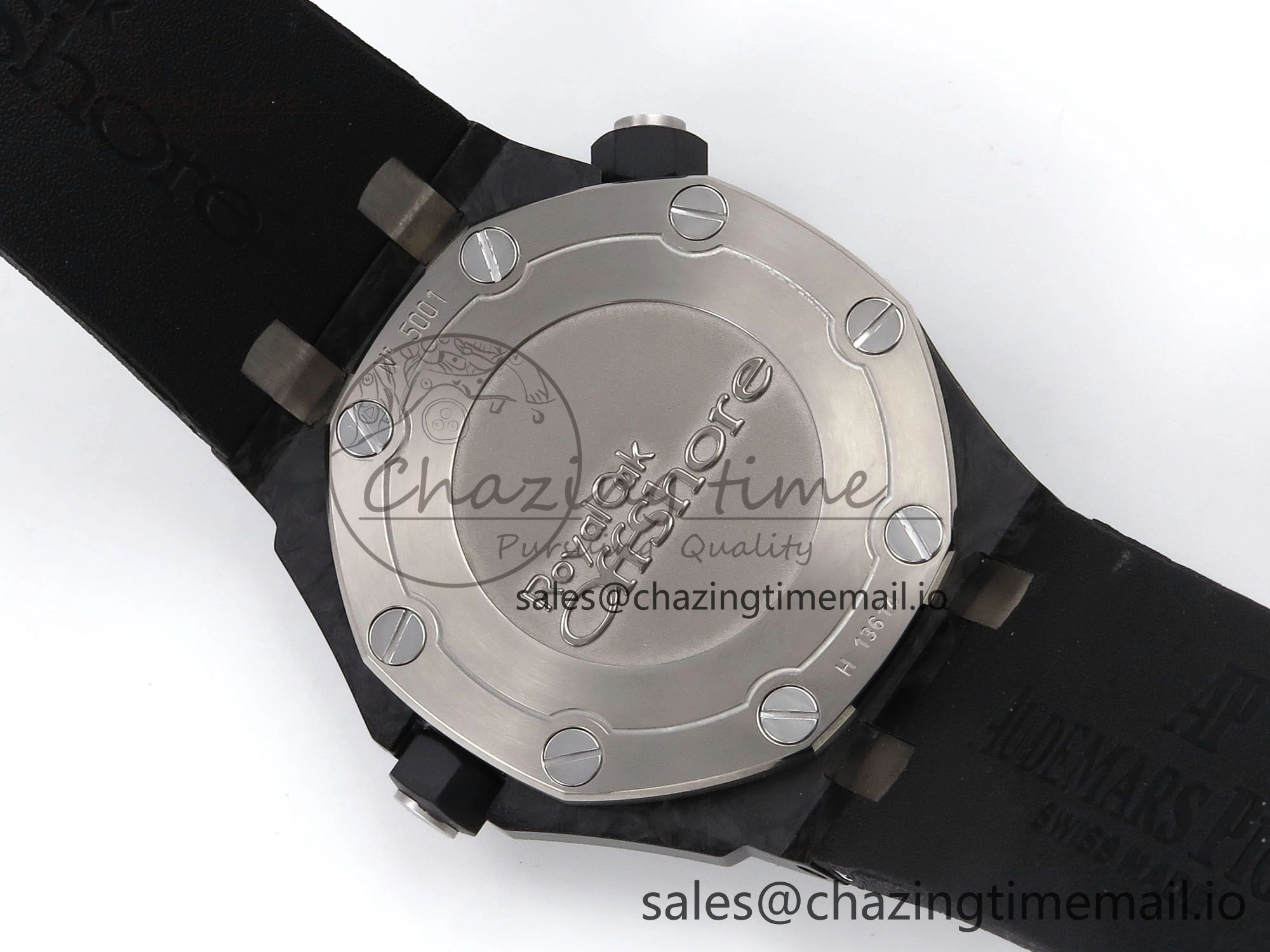 Royal Oak Offshore Diver 15706 Forged Carbon IPF Best Edition on Rubber Strap MIYOTA 9015
