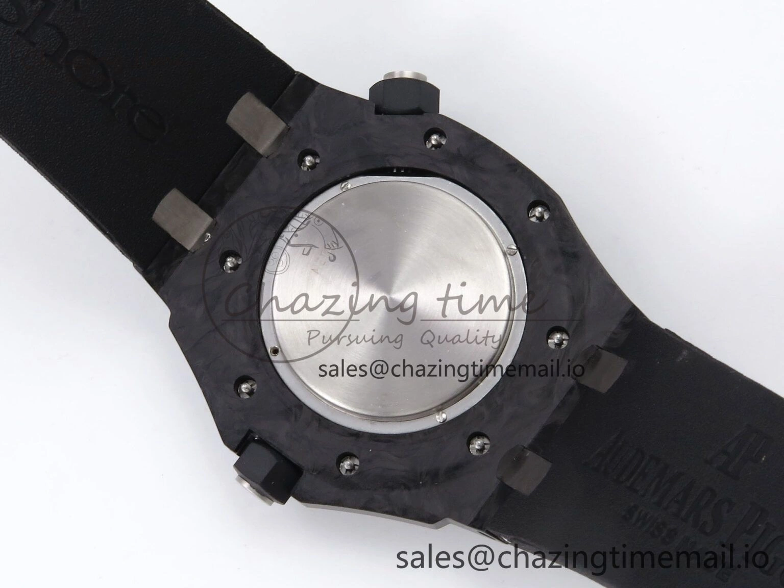 Royal Oak Offshore Diver 15706 Forged Carbon IPF Best Edition on Rubber Strap MIYOTA 9015