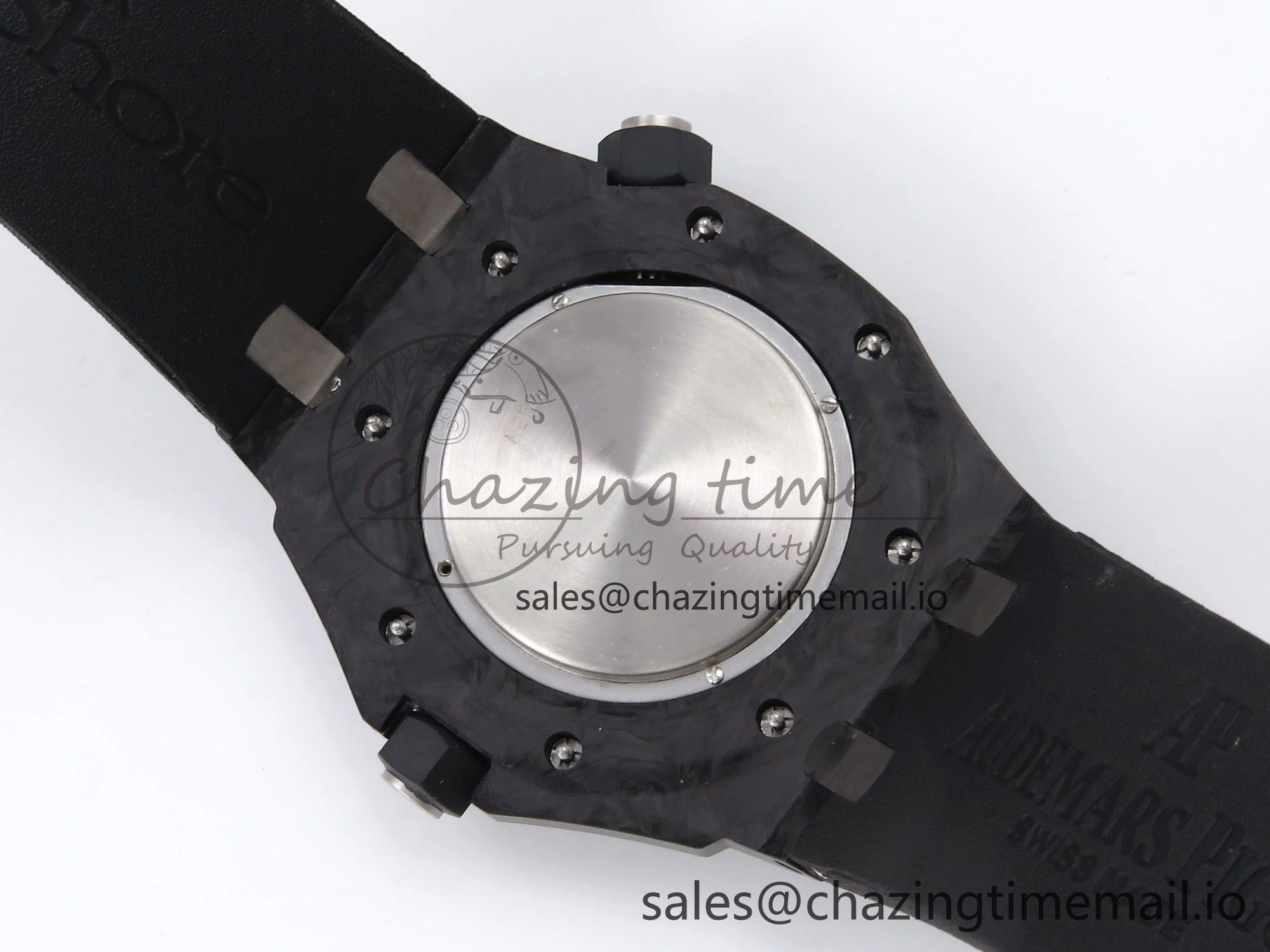 Royal Oak Offshore Diver 15706 Forged Carbon IPF Best Edition on Rubber Strap MIYOTA 9015