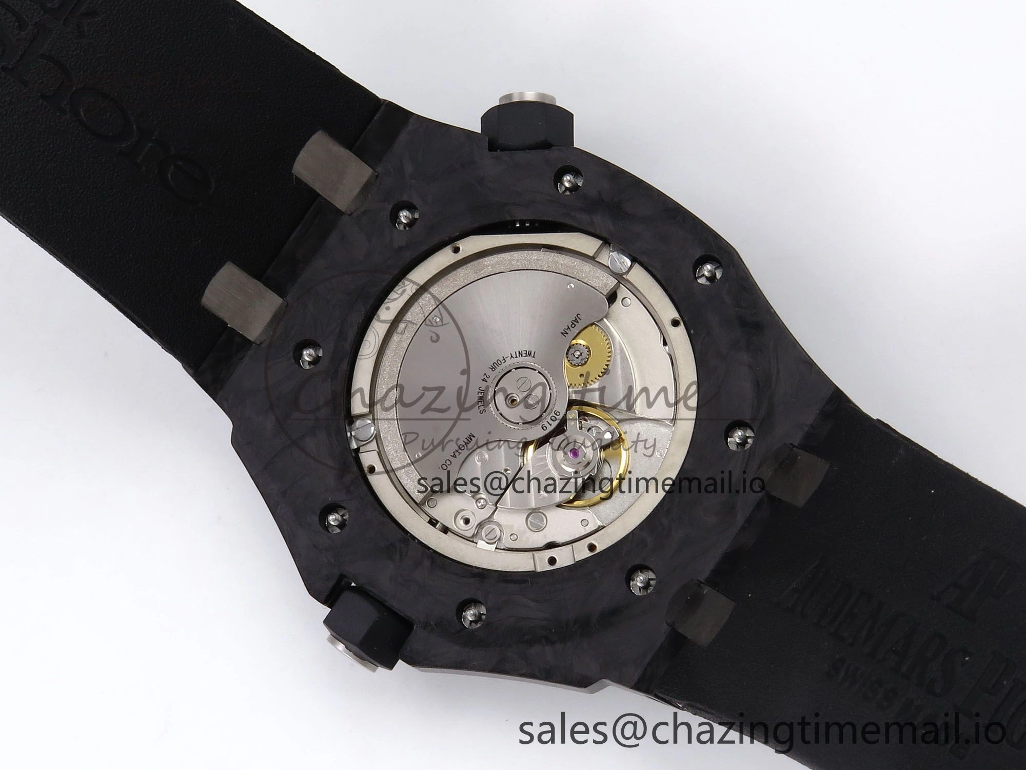 Royal Oak Offshore Diver 15706 Forged Carbon IPF Best Edition on Rubber Strap MIYOTA 9015