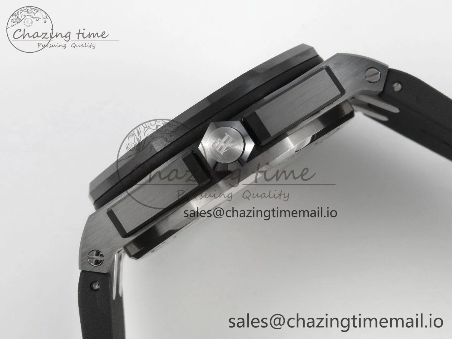 Royal Oak Offshore Diver 15707 Black Ceramic APSF Black Orange Dial on Black Rubber Strap SH3120 Super Clone