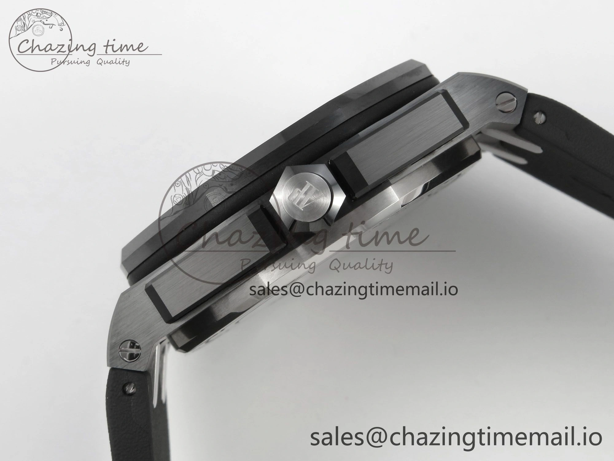 Royal Oak Offshore Diver 15707 Black Ceramic APSF Black Orange Dial on Black Rubber Strap SH3120 Super Clone