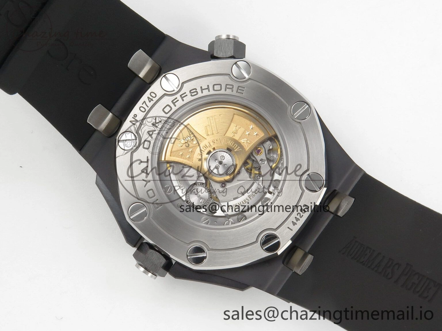 Royal Oak Offshore Diver 15707 Black Ceramic APSF Black Orange Dial on Black Rubber Strap SH3120 Super Clone