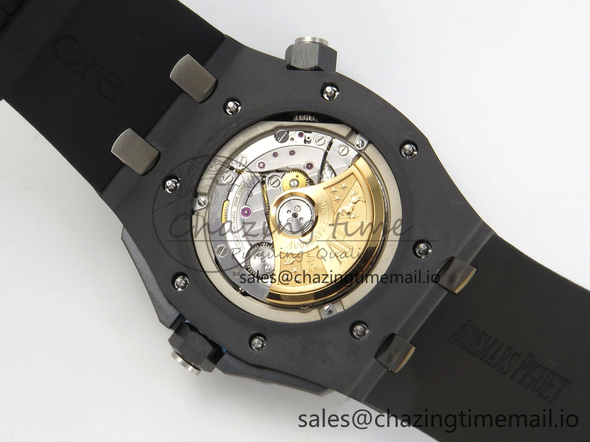 Royal Oak Offshore Diver 15707 Black Ceramic APSF Black Orange Dial on Black Rubber Strap SH3120 Super Clone
