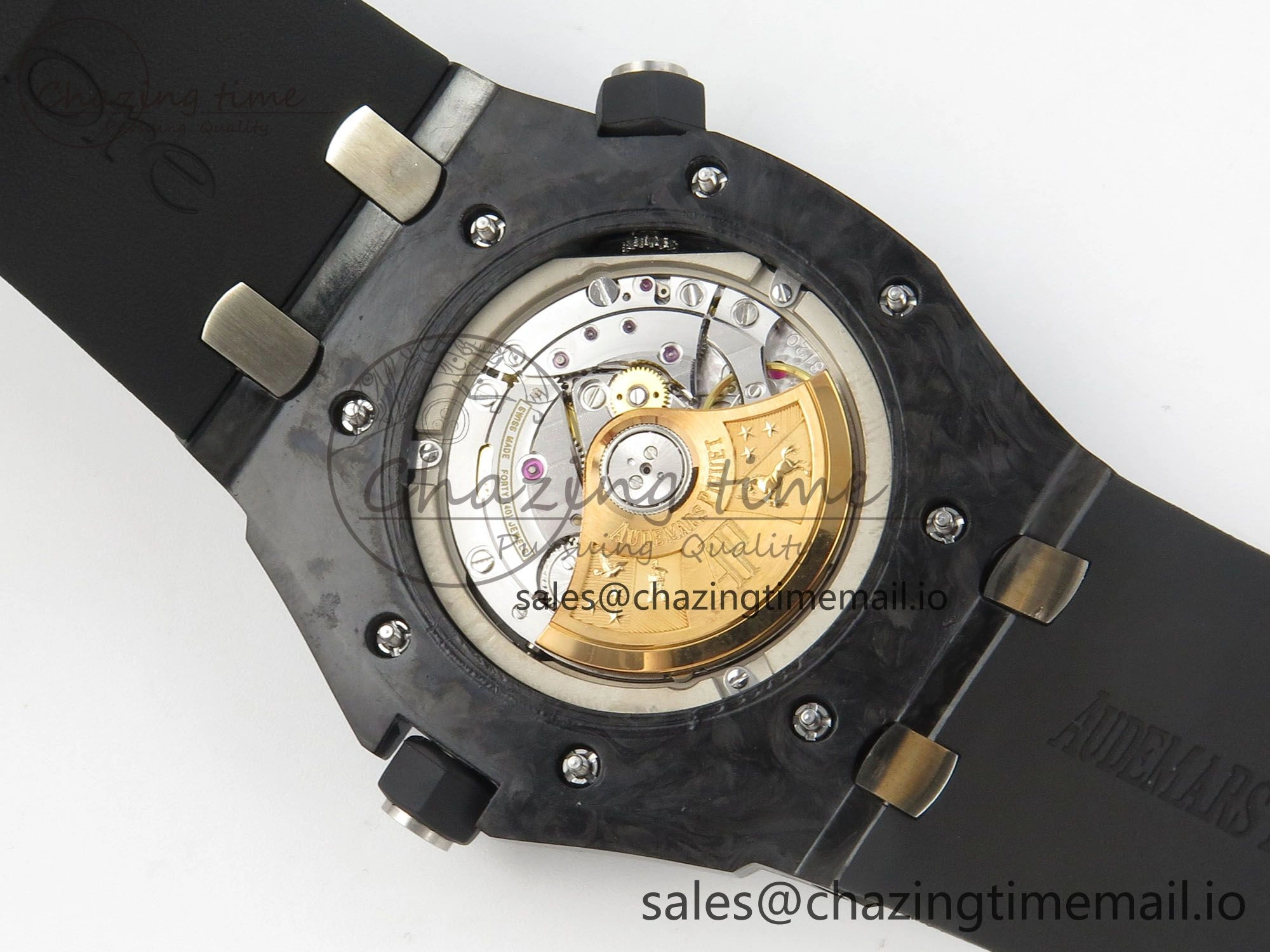 Royal Oak Offshore Diver 15707 Black Ceramic APSF Black Yellow Dial on Black Rubber Strap SH3120 Super Clone