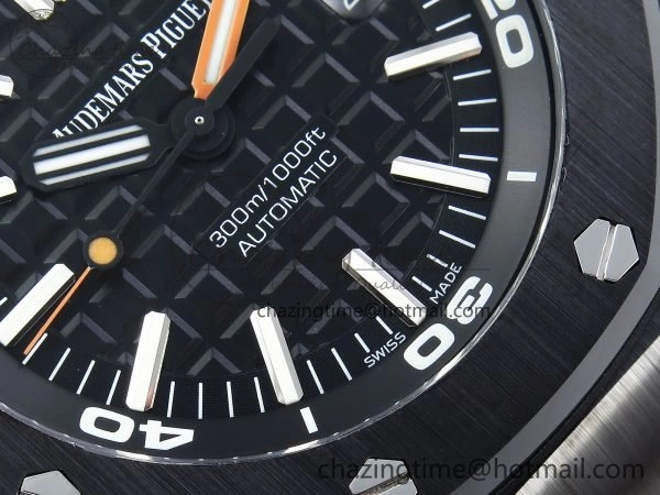 Royal Oak Offshore Diver 15707 Black Ceramic ZF 1:1 Best Edition SA3120 Super Clone