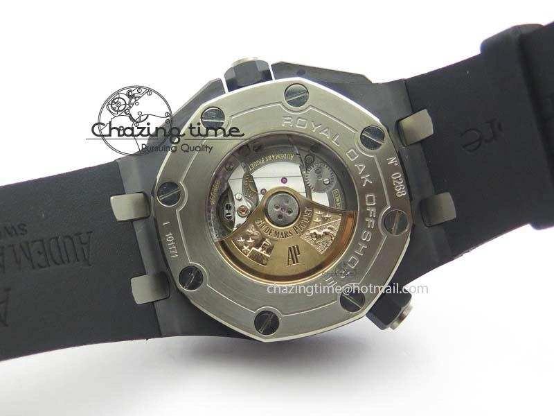 Royal Oak Offshore Diver 15707 Real Ceramic BP-Maker On Rubber Strap A3120