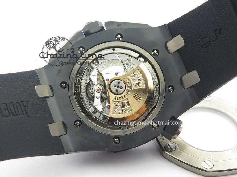 Royal Oak Offshore Diver 15707 Real Ceramic BP-Maker On Rubber Strap A3120