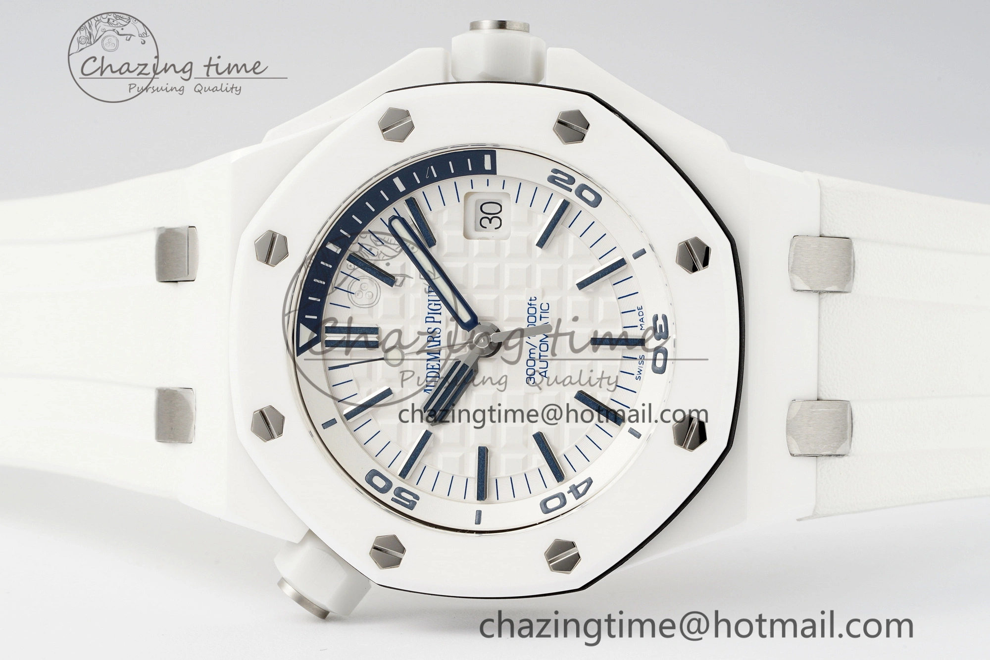 Royal Oak Offshore Diver 15707 White Ceramic APSF 1:1 Best Edition SA3120 Super Clone