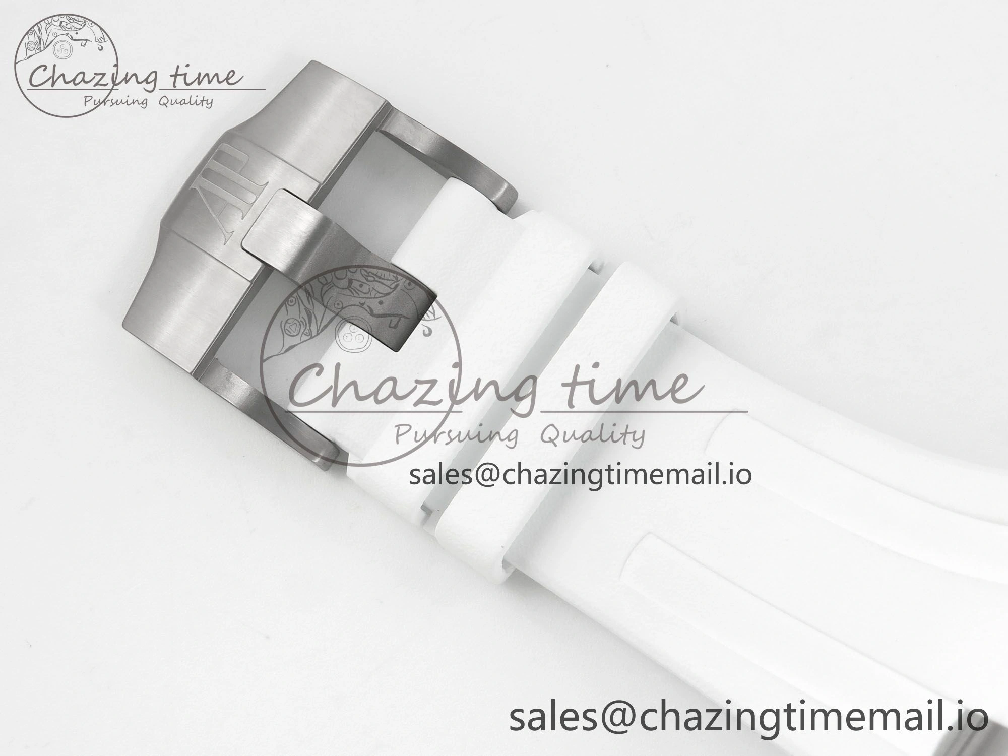 Royal Oak Offshore Diver 15707 White Ceramic APSF White Dial on White Rubber Strap SH3120 Super Clone