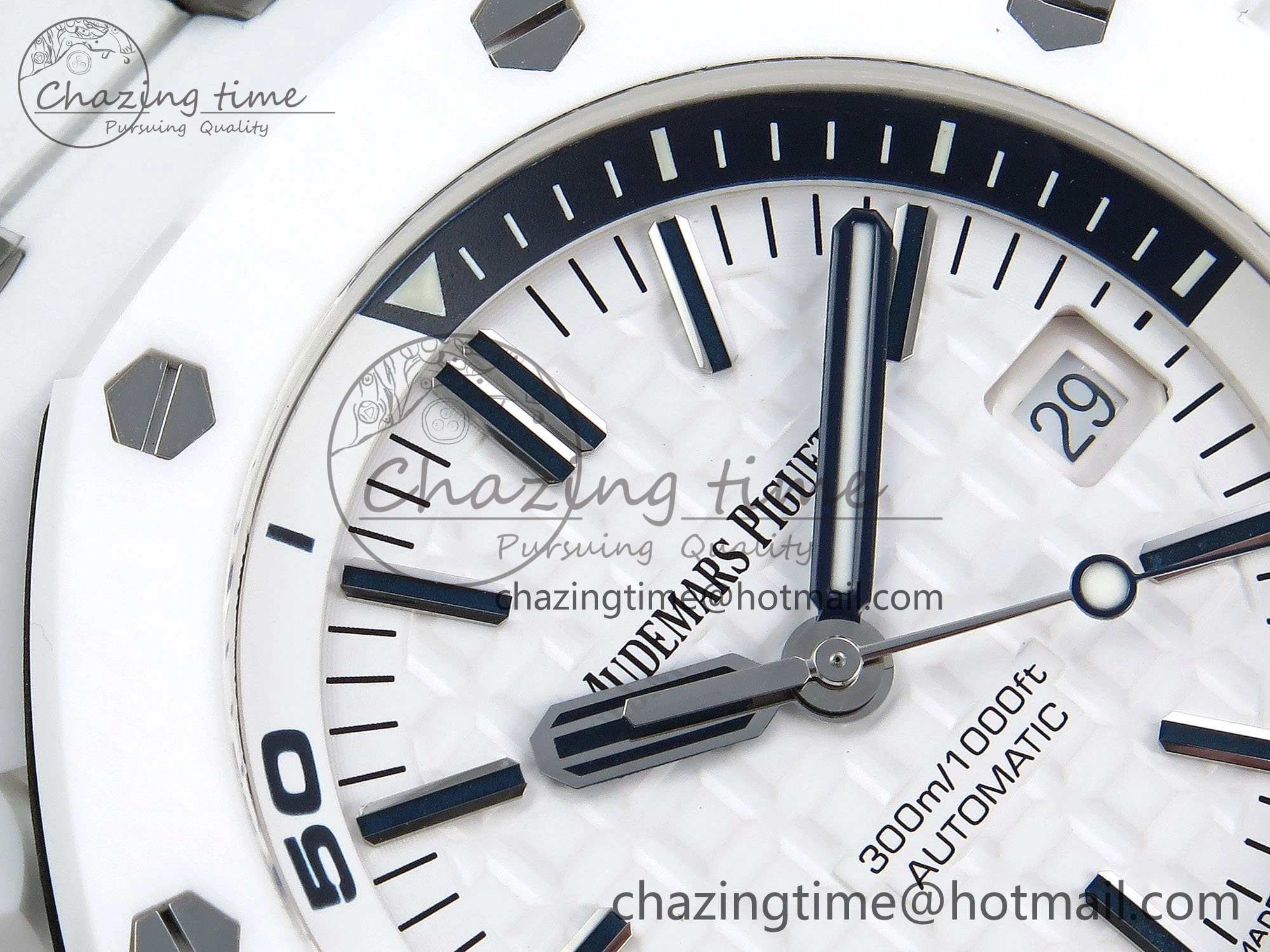Royal Oak Offshore Diver 15707 White Ceramic ZF 1:1 Best Edition SA3120 Super Clone