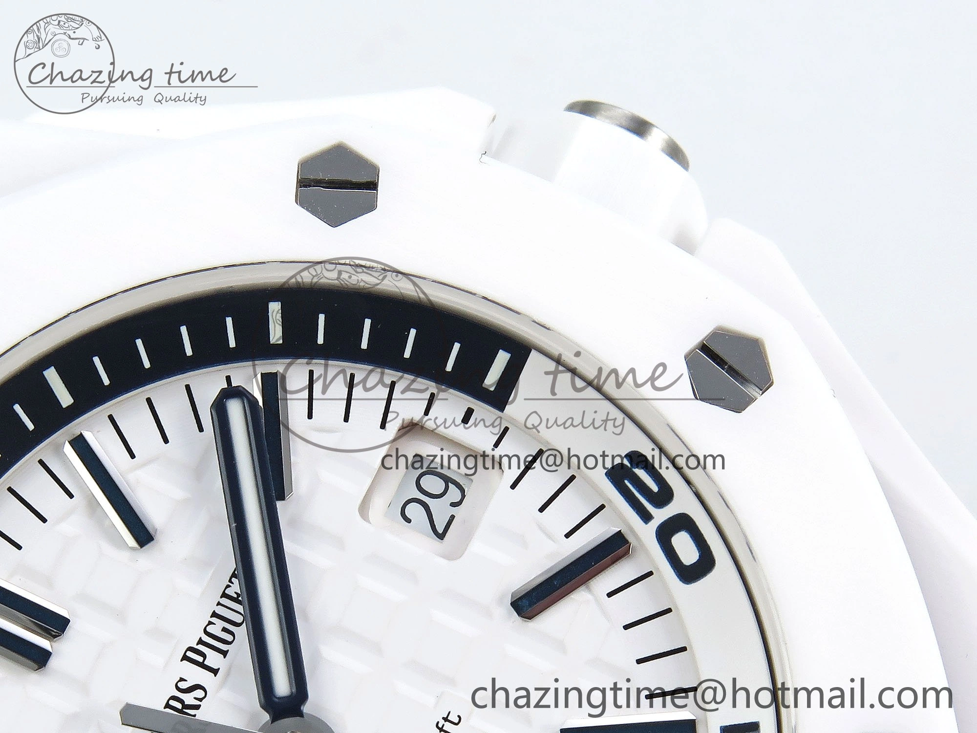 Royal Oak Offshore Diver 15707 White Ceramic ZF 1:1 Best Edition SA3120 Super Clone