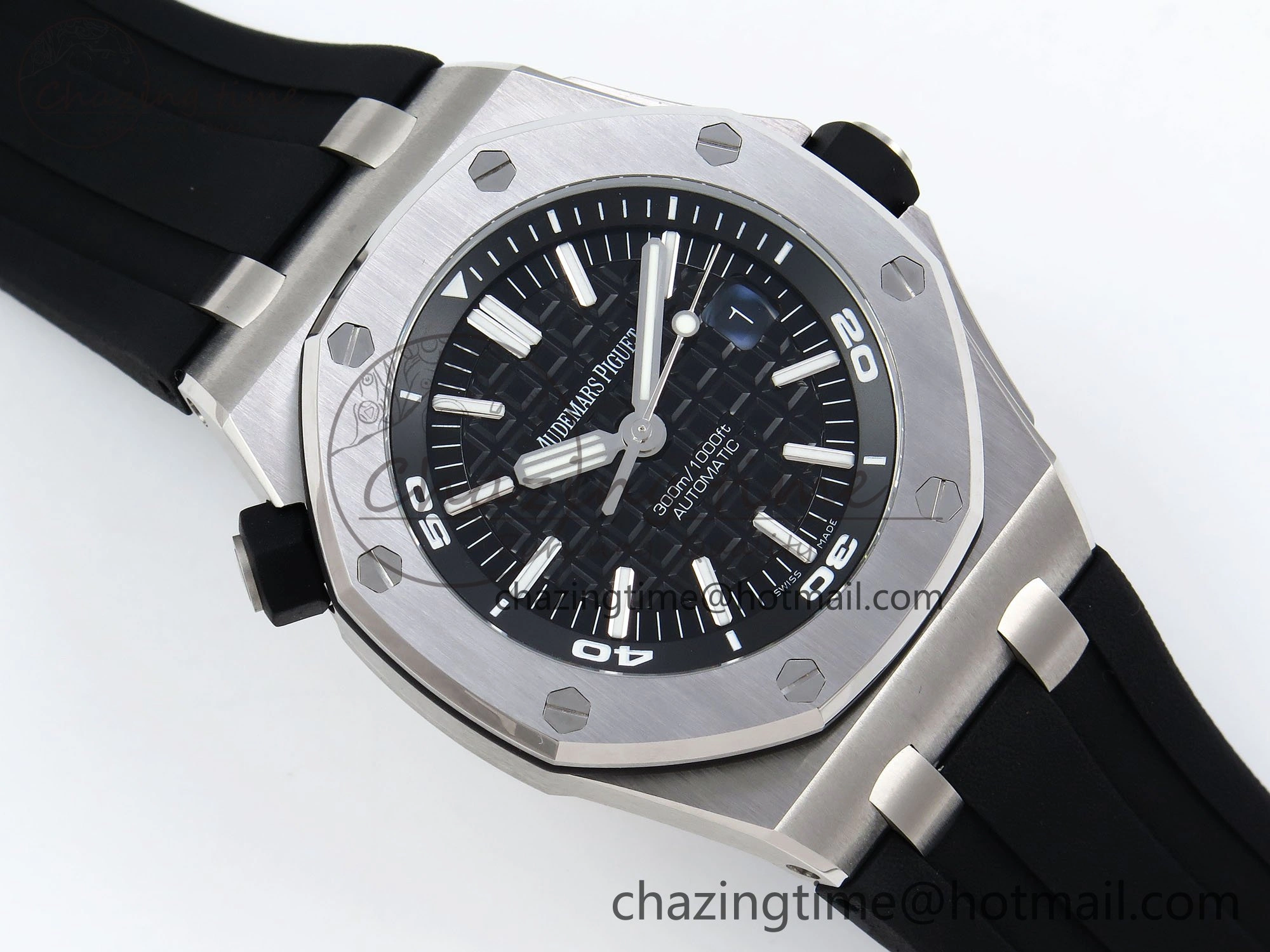 Royal Oak Offshore Diver 15710 APSF 1:1 Best Edition Black Dial on Black Rubber Strap A3120