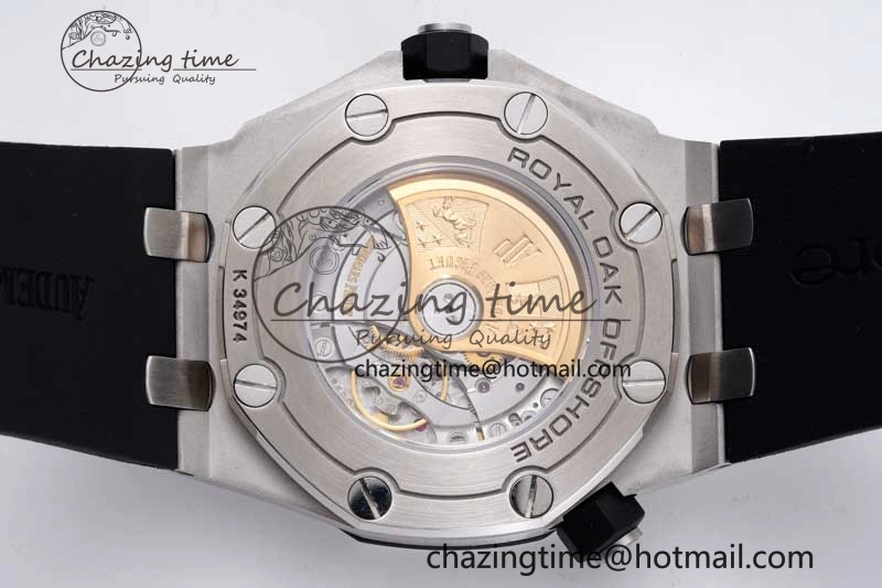 Royal Oak Offshore Diver 15710 APSF 1:1 Best Edition Black Dial on Black Rubber Strap V2 A3120 Super Clone