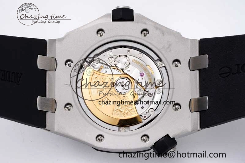 Royal Oak Offshore Diver 15710 APSF 1:1 Best Edition Black Dial on Black Rubber Strap V2 A3120 Super Clone