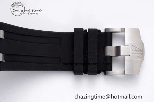 Royal Oak Offshore Diver 15710 APSF 1:1 Best Edition Black Dial on Black Rubber Strap V2 A3120 Super Clone