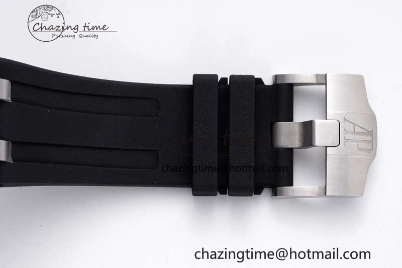Royal Oak Offshore Diver 15710 APSF 1:1 Best Edition Black Dial on Black Rubber Strap V2 A3120 Super Clone